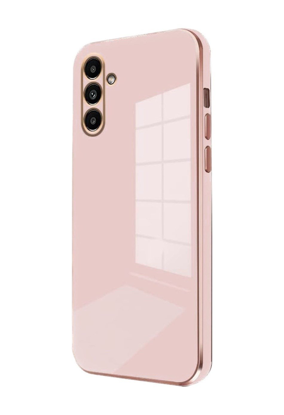 Samsung Galaxy Uyumlu   A25 5g Kılıf Volet Silikon - Pembe Belirtilmemiş