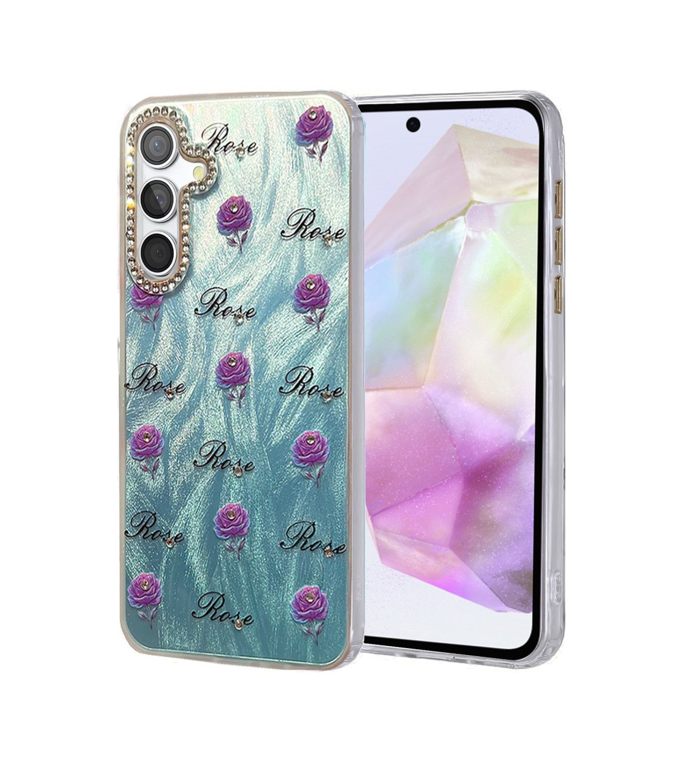 Samsung Galaxy Uyumlu   A35 5g Kılıf Blade Aynalı Desenli Kapak - Desen 9 Belirtilmemiş