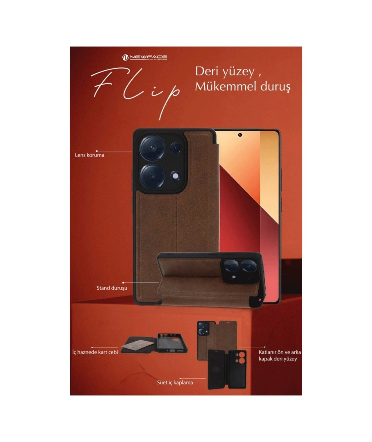 Samsung Galaxy Uyumlu   A36 Kılıf Flip Cover - Taba Belirtilmemiş