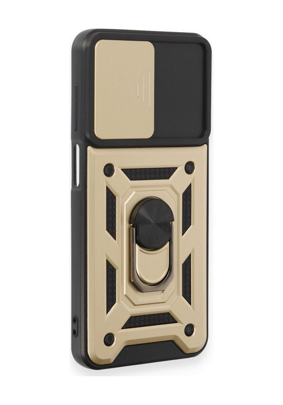 Samsung Galaxy Uyumlu   M14 5g Kılıf Pars Lens Yüzüklü Silikon - Gold Belirtilmemiş