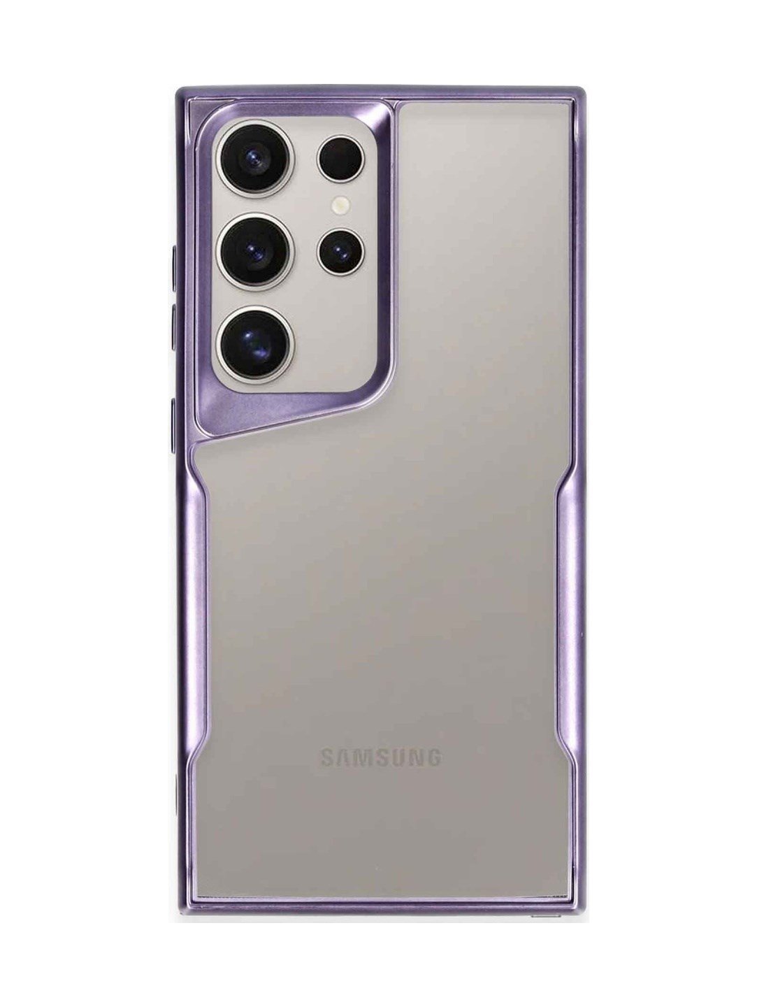 Samsung Galaxy Uyumlu   S23 Ultra Kılıf Boyi Silikon Kapak - Derin Mor Belirtilmemiş