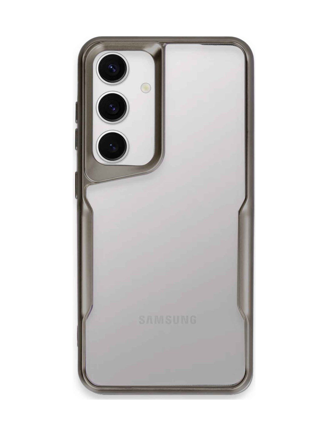 Samsung Galaxy Uyumlu   S24 Kılıf Boyi Silikon Kapak - Titan Gri Belirtilmemiş