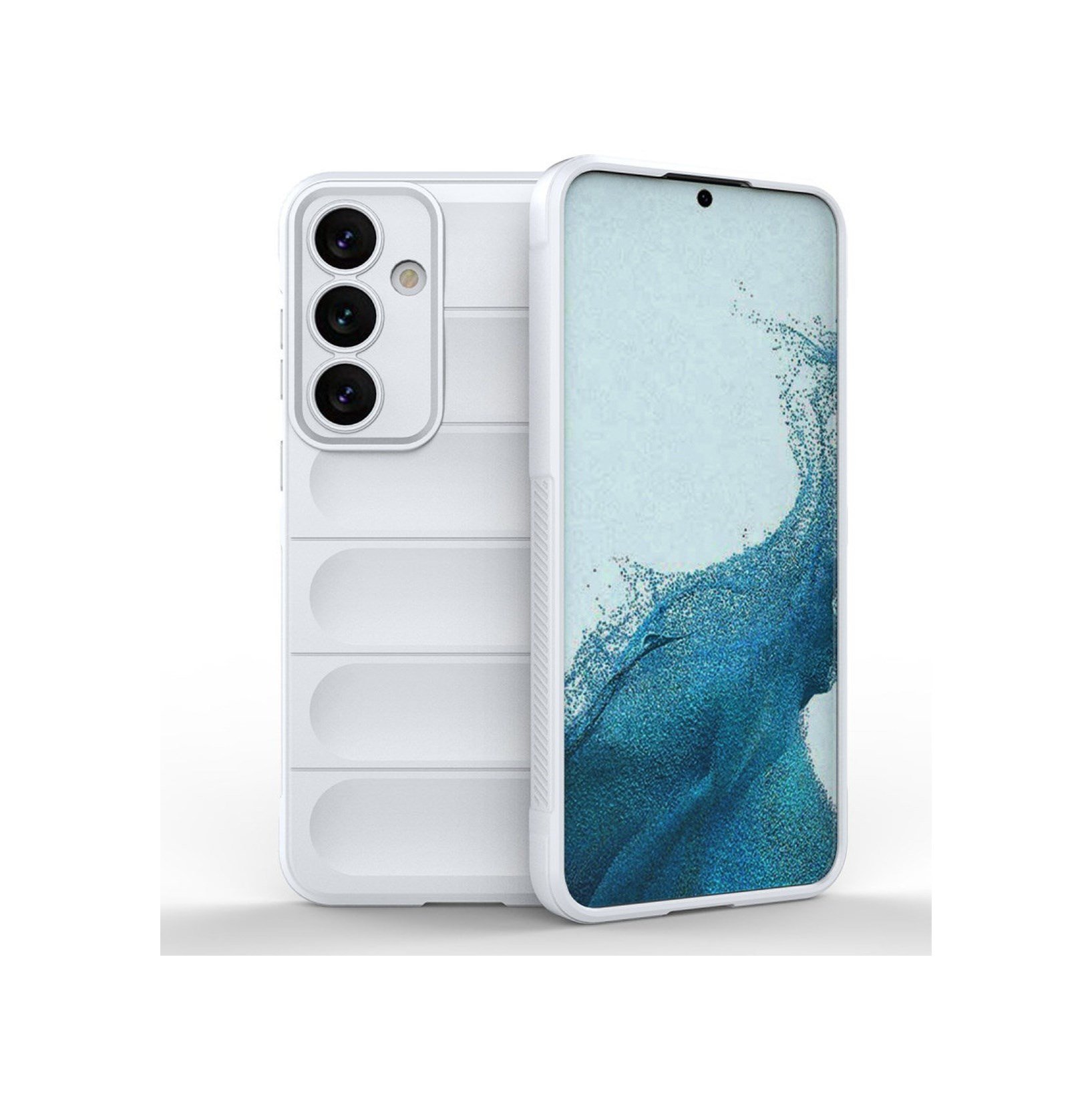 Samsung Galaxy Uyumlu,   S24 Kılıf Optimum Silikon - Krem Belirtilmemiş