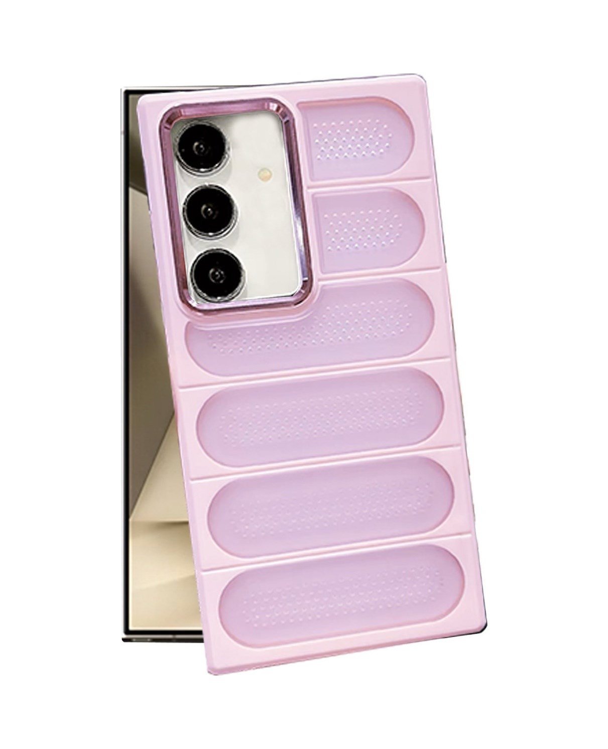 Samsung Galaxy Uyumlu   S24 Plus Kılıf Airmax Silikon Kapak - Pembe Belirtilmemiş