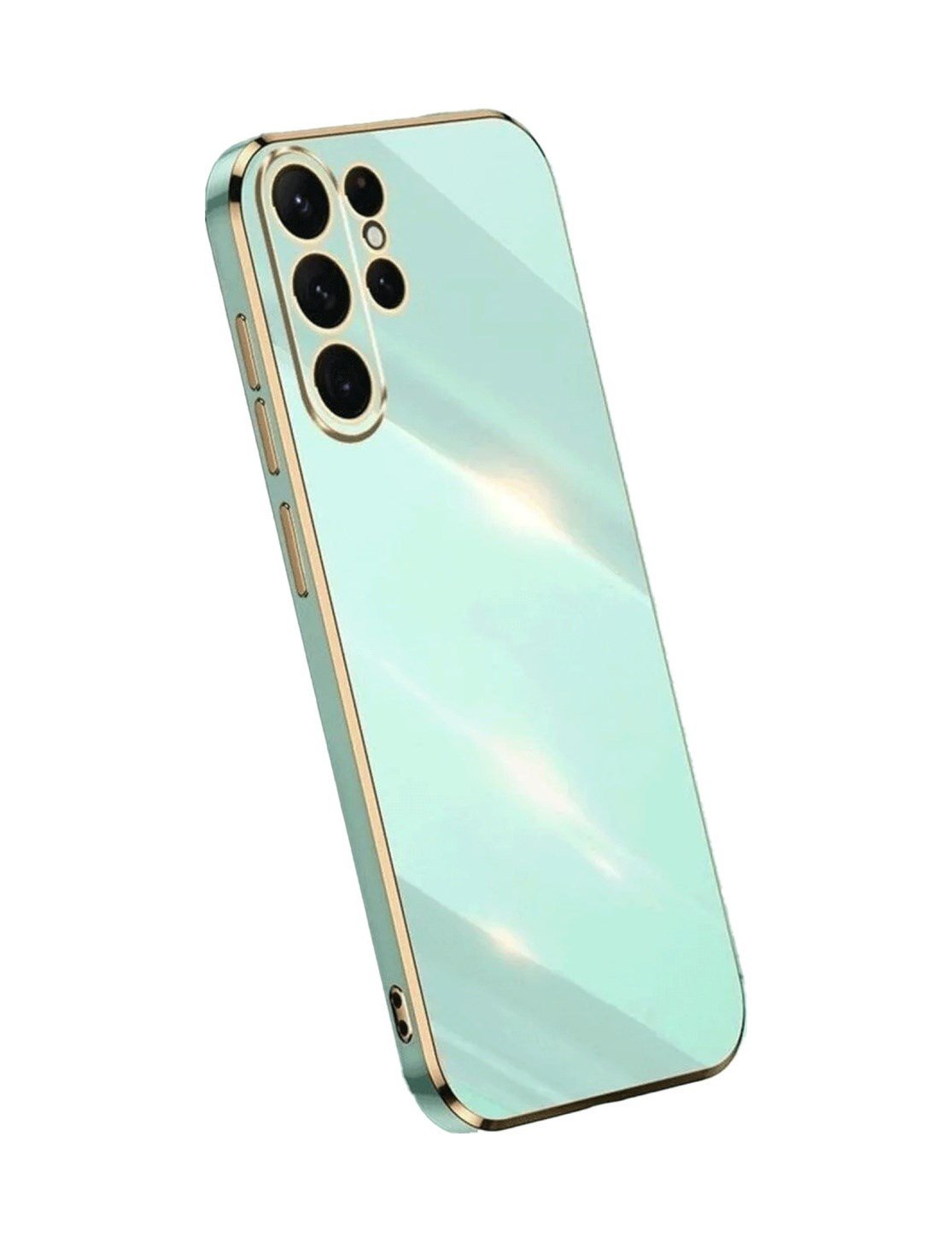 Samsung Galaxy Uyumlu   S24 Ultra Kılıf Volet Silikon - Açık Yeşil Belirtilmemiş