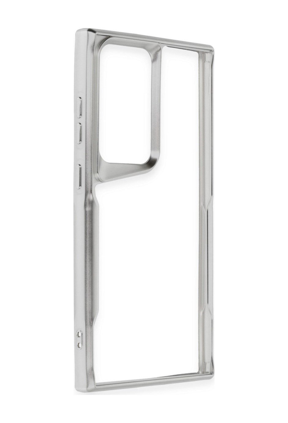 Samsung Galaxy Uyumlu   S24 Ultra Kılıf Boyi Silikon Kapak - Gümüş Belirtilmemiş