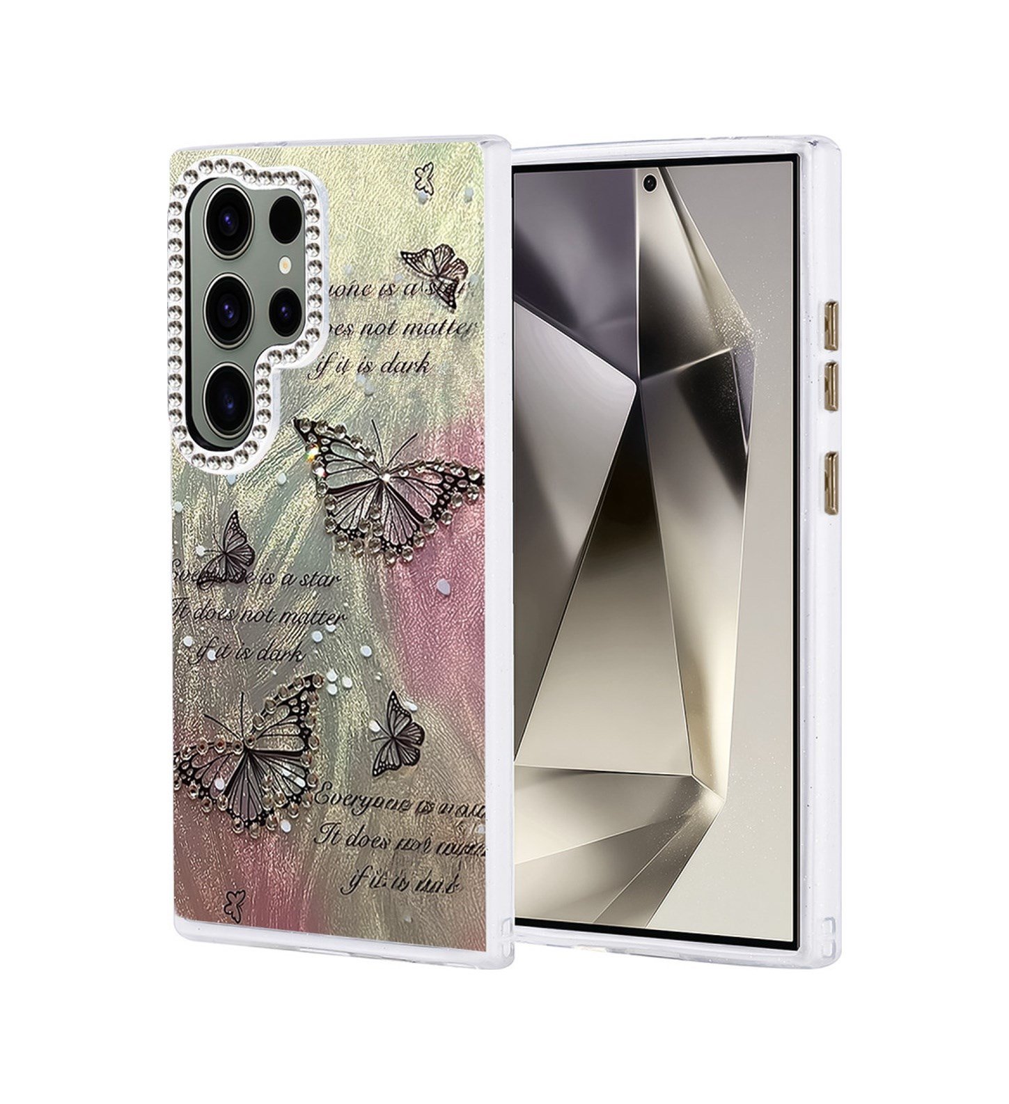 Samsung Galaxy Uyumlu   S24 Ultra Kılıf Blade Aynalı Desenli Kapak - Desen 6 Belirtilmemiş