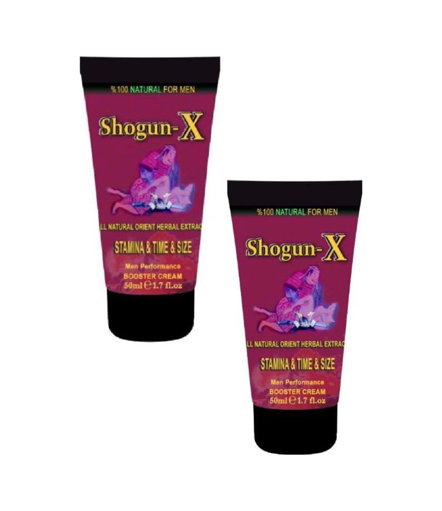 Shogun -x Extra Cream Erkekler İçin Sertleşmeye Ve Gecikmeye Etkili Kremi 50ml X 2 Adet