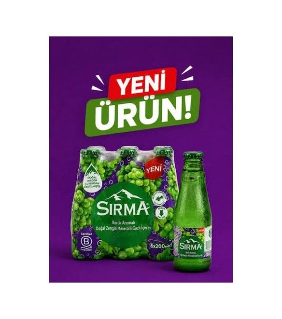Sırma Körük Üzüm Meyve Cam 200 Ml 24 Adet