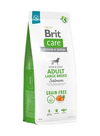Skin Coat Adult Large Breed Somonlu Büyük Irk Tahılsız Yetişkin Köpek Maması 12 Kg