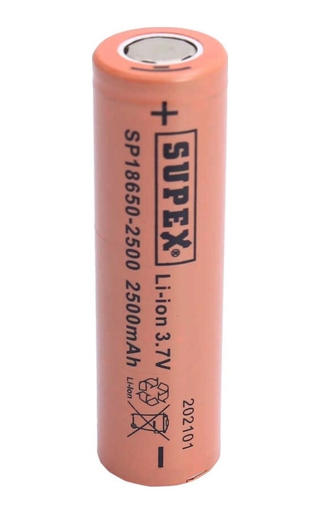 Sp18650-2500 3.7v 18650 Model 2500mah Li-ion Düz Kafa Pil