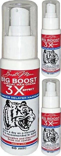 Süper Bigboost Cream 3 Adet 50 Ml Erkeklere Özel 3xeffect