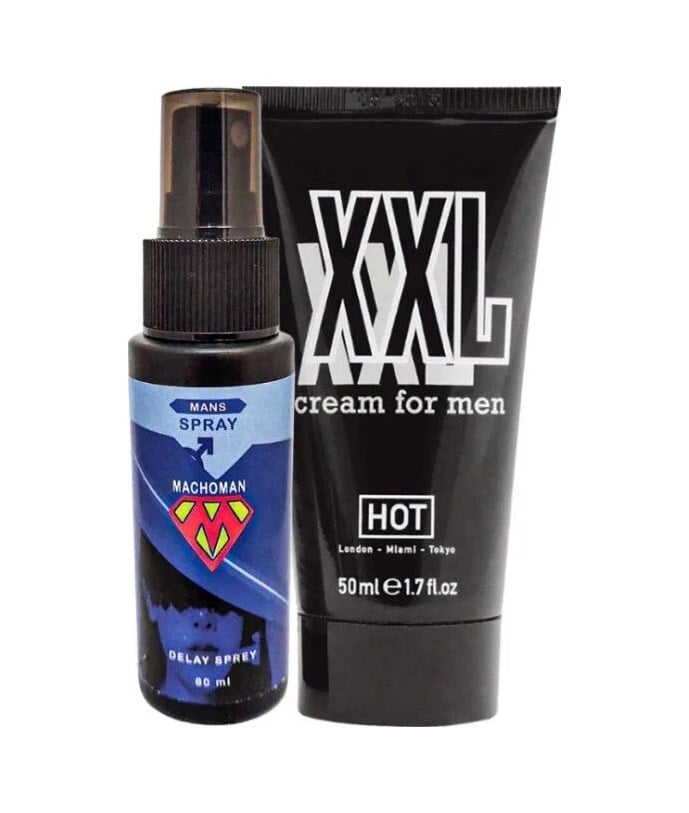 Süper Bonie Machoman 60 Ml Erkeklere Özel Zaman Spreyi + Hotxxl Erkek Özel Kısım Krem