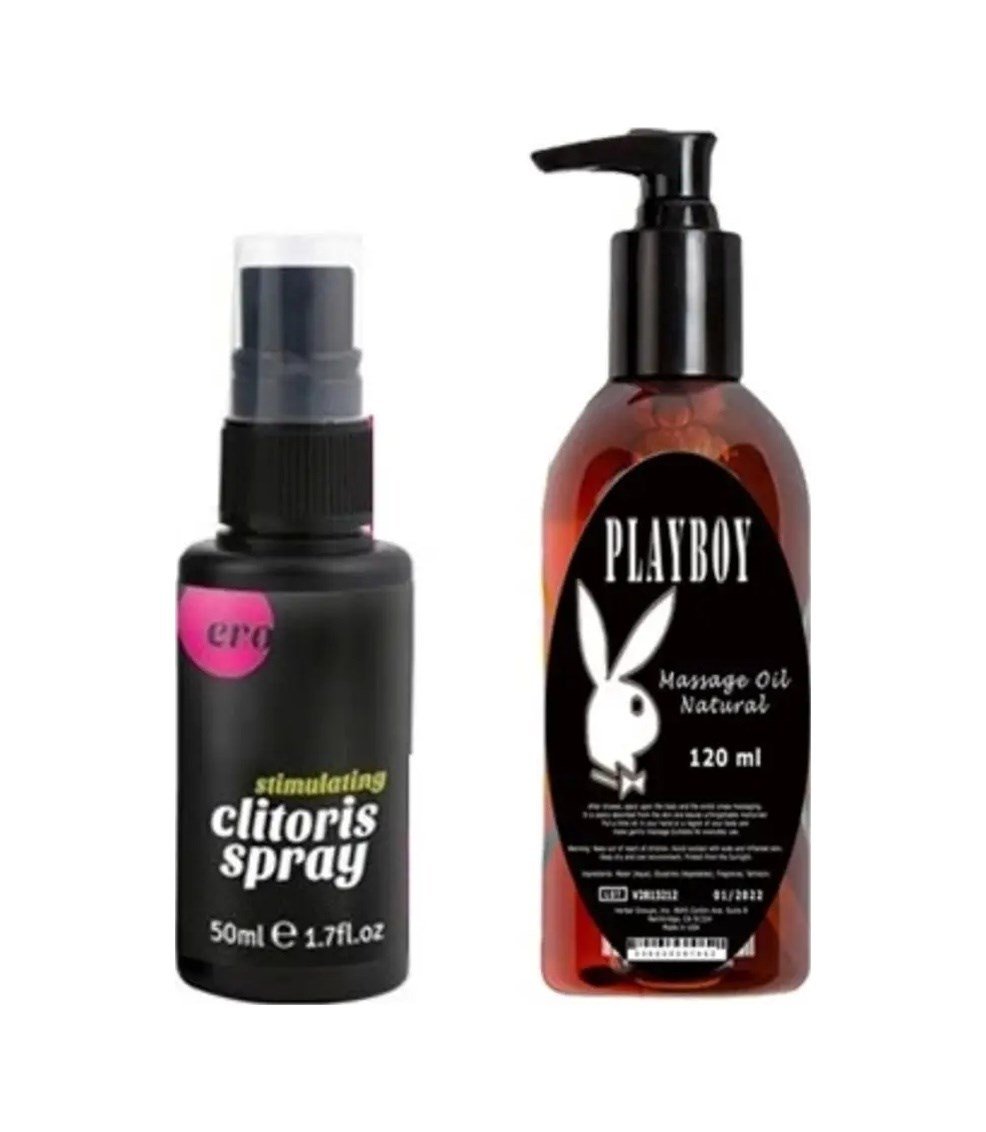 Süper Ero Clitoris Muzice Kadınlara Özel Sprey 50 Ml+playboy Muzice Masaj Yağı 120 Ml