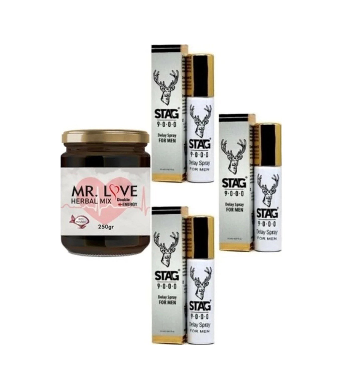 Süper Mrlove Ginsengli 250 Gr Ve Spray 3 Adet 1 Gr