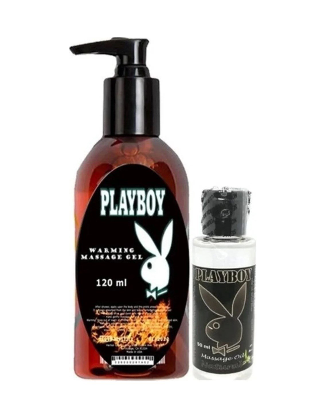 Süper Playboy Aromaterapi Isıtıclı Massage Oil 120 Ml + Natural Aromalı Vücut Masaj Yağı 50 Ml