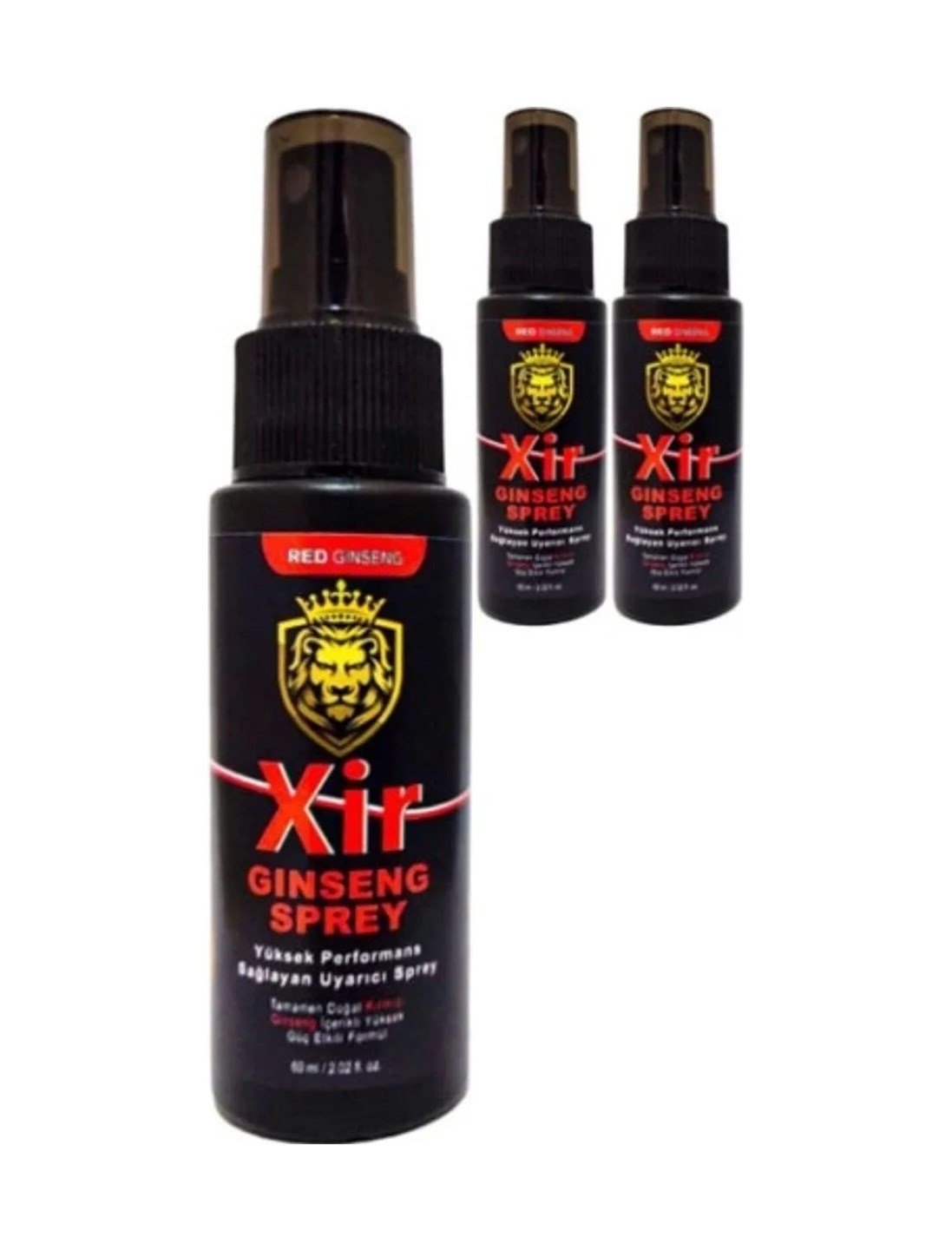 Süper Xir Ginseng Muzice 60 Ml 3 Adet Erkeğe Özel Karışım 3xeffect Sprey