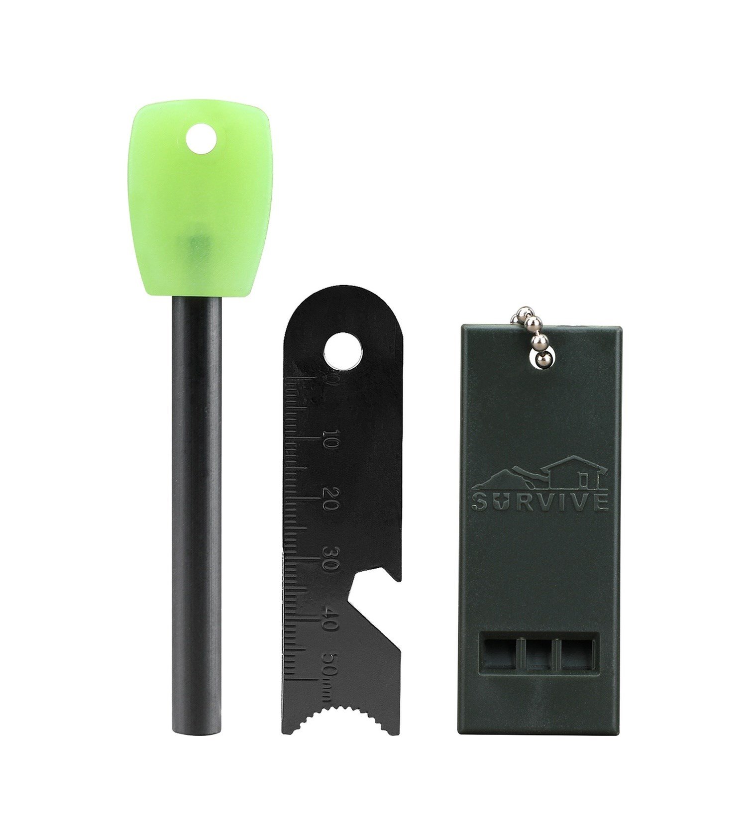 Survive Magnezyum Çubuğu Ateş Başlatıcı Çakmak Taşı Belirtilmemiş