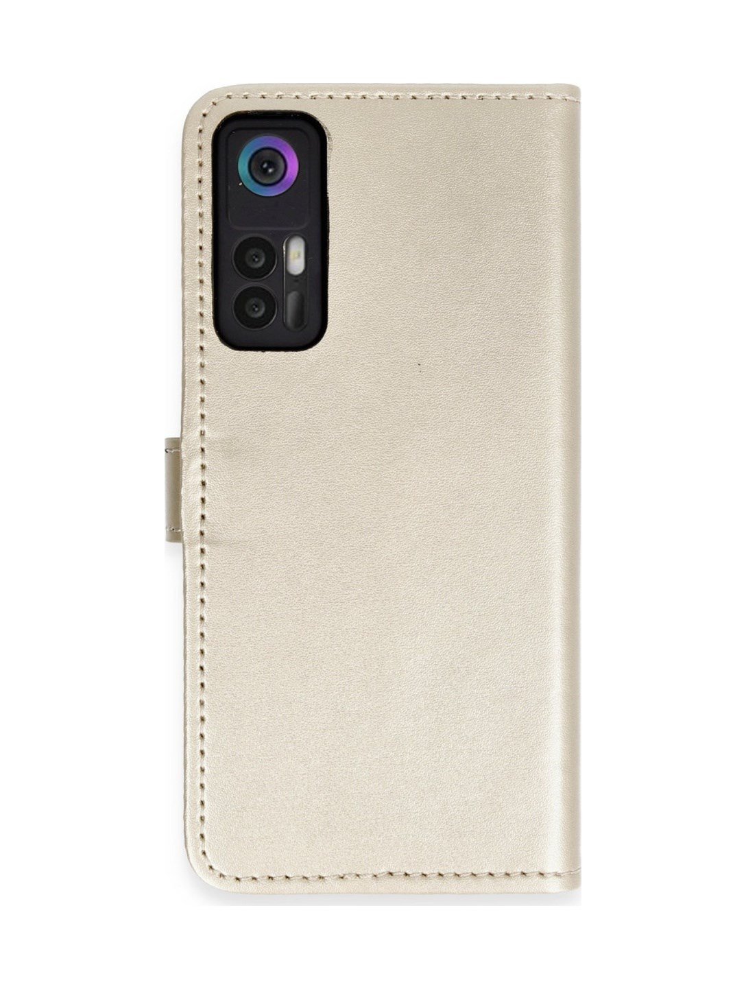 Tcl 30 Uyumlu Kılıf Trend S Plus Kapaklı Kılıf - Gold Belirtilmemiş
