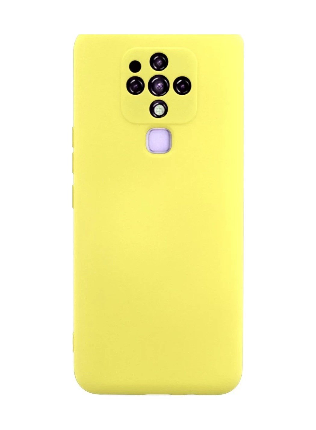 Tecno Camon 16 Uyumlu Kılıf Nano İçi Kadife Silikon - Sarı Belirtilmemiş