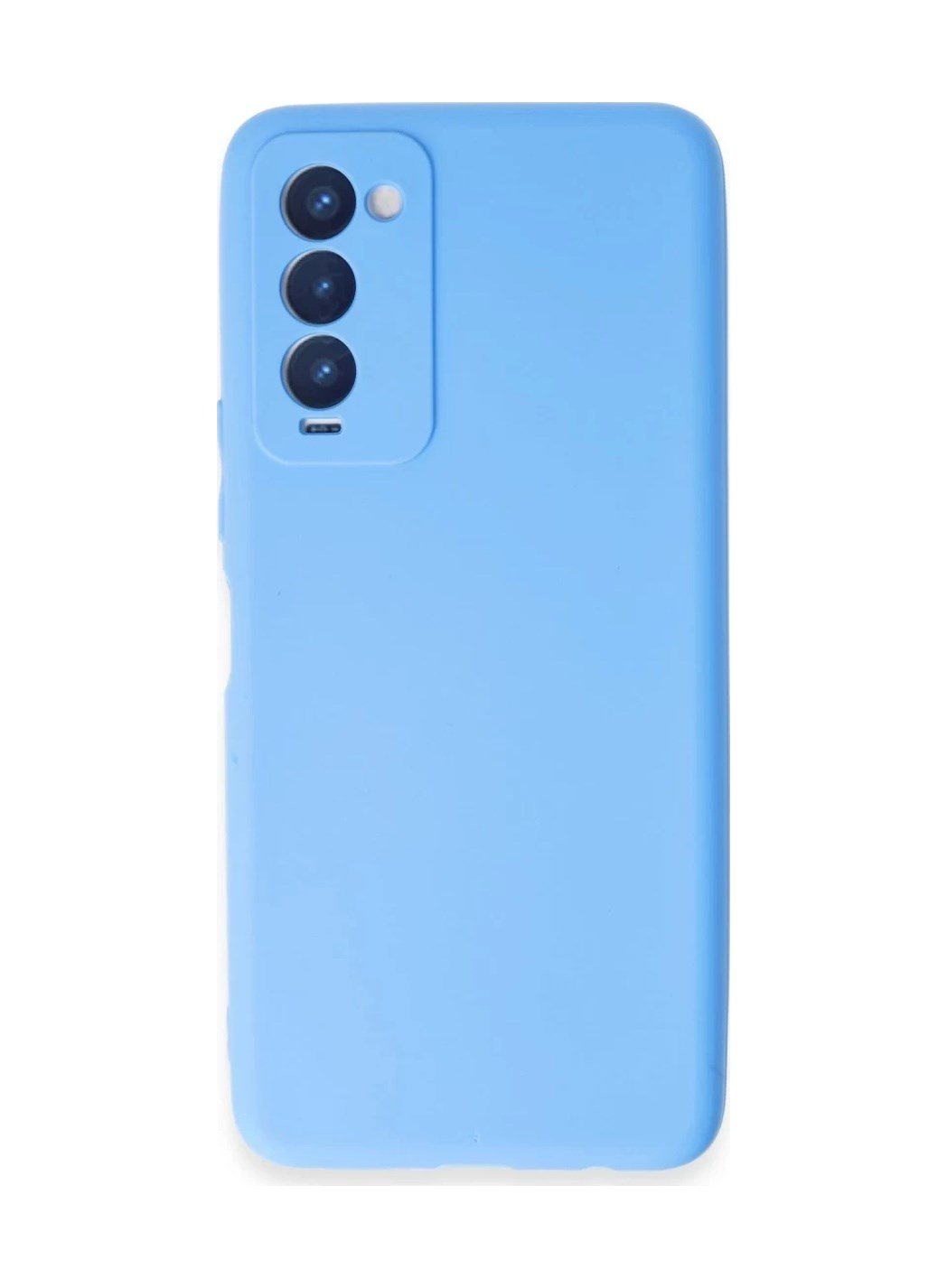 Tecno Camon 18 Uyumlu Kılıf First Silikon - Mavi Belirtilmemiş