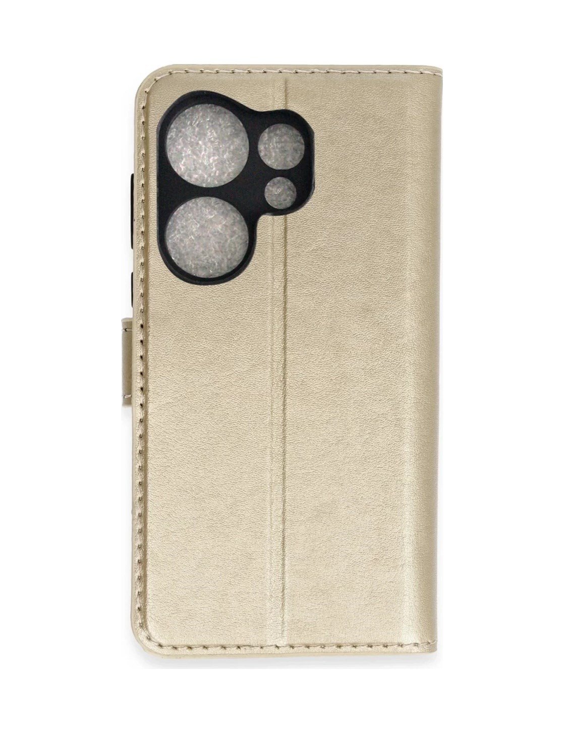 Tecno Camon 20 Prime Uyumlu Trend S Plus Kapaklı Kılıf - Gold Belirtilmemiş