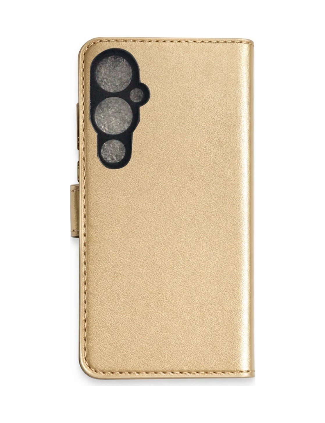 Tecno Pova 4 Pro Uyumlu Trend S Plus Kapaklı Kılıf - Gold Belirtilmemiş