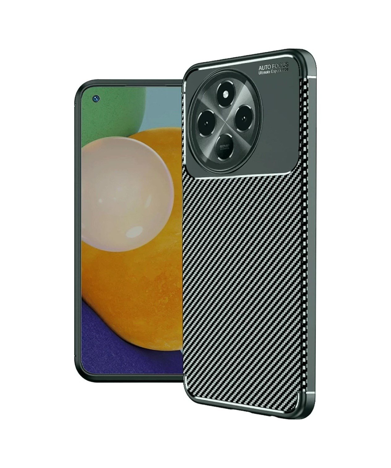 Tecno Spark 30 Pro Uyumlu Kılıf Auto Focus Karbon Kapak - Koyu Yeşil Belirtilmemiş