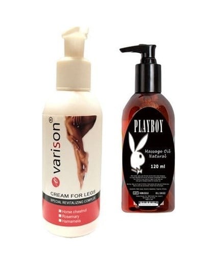 Varison Varicose Vein Defense Cream +playboy Masaj Yağı