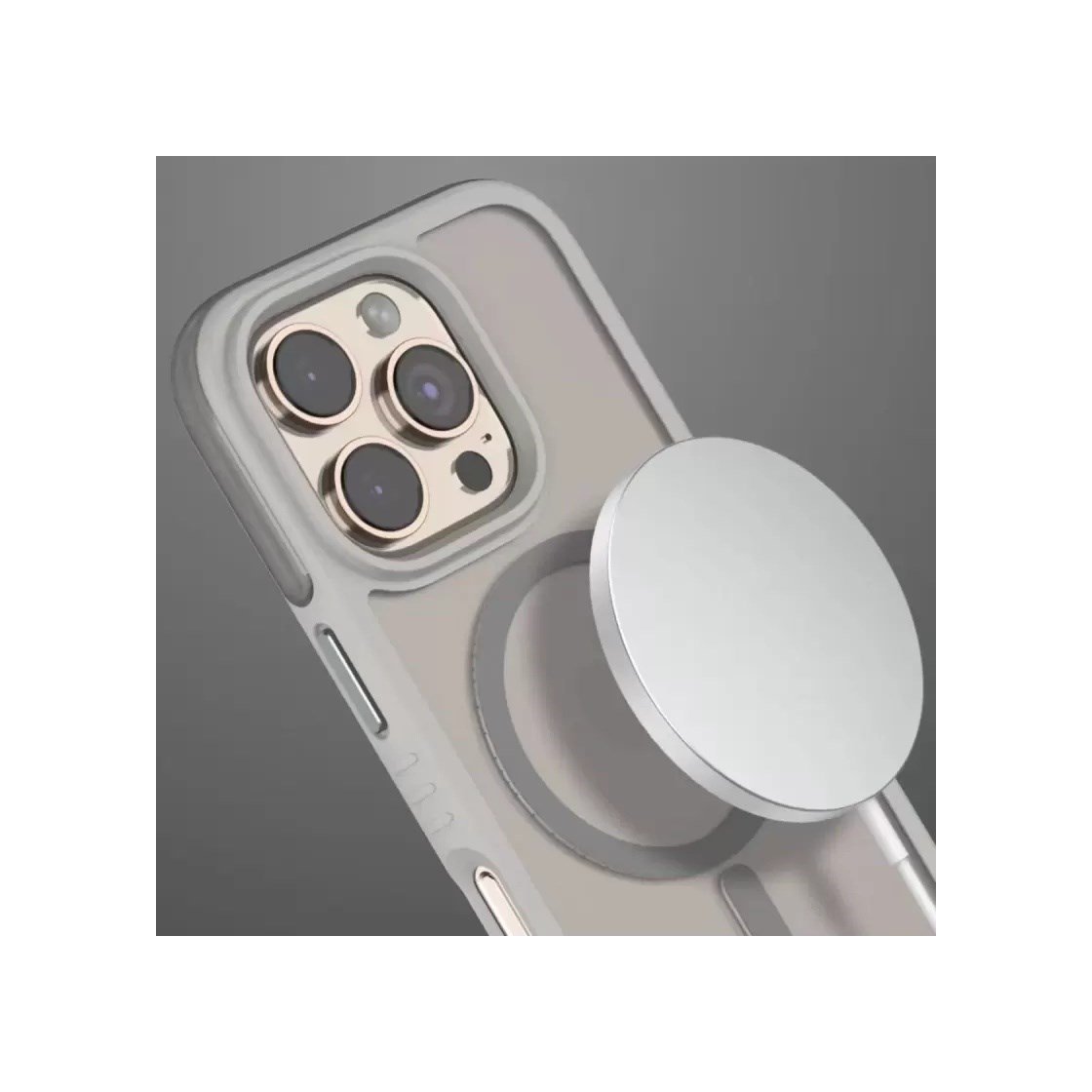 Venco Apple İphone 16 Pro Uyumlu Orbit Magsafe Kapak - Siyah Cn