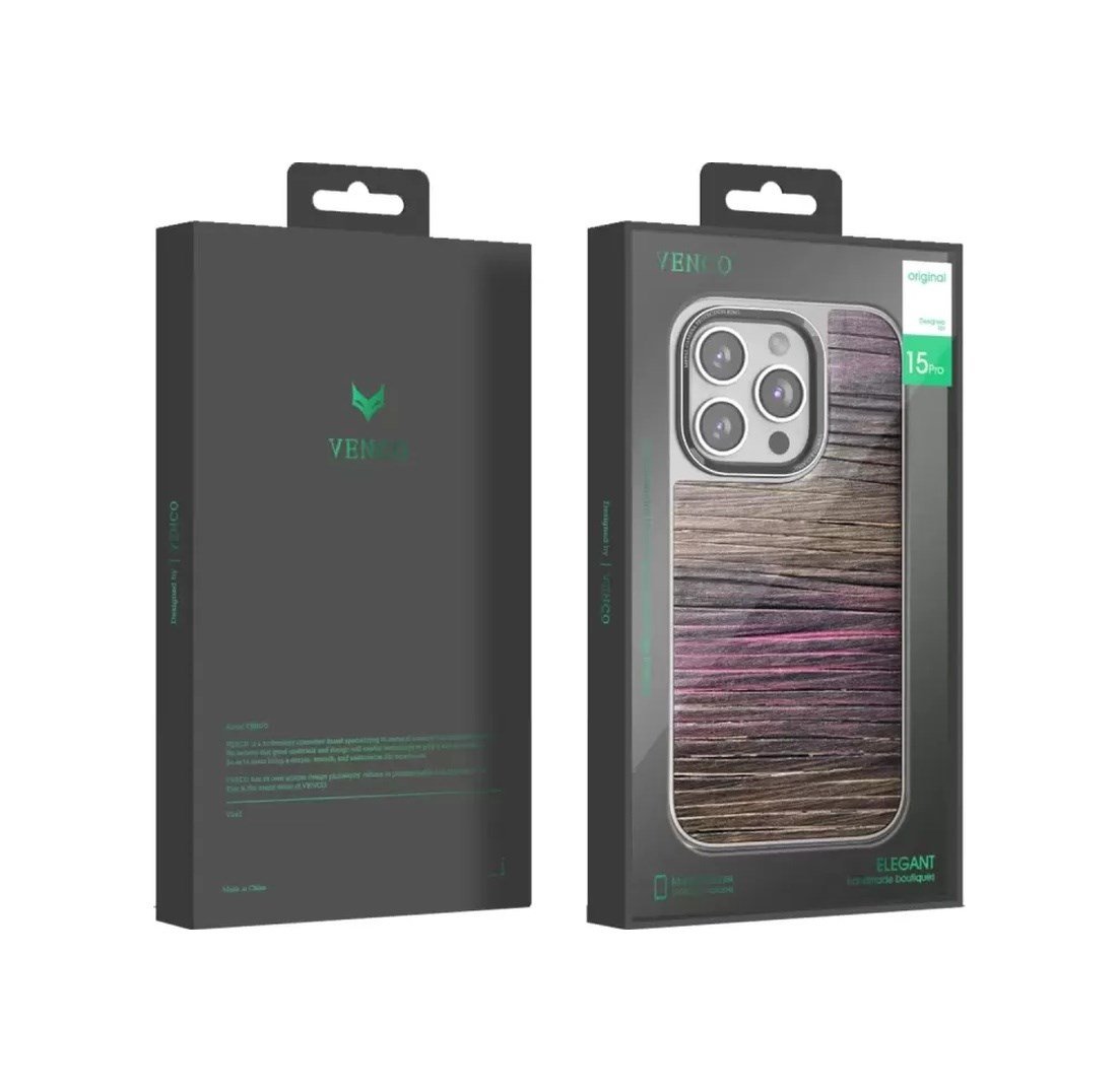 Venco Apple Uyumlu iPhone 14 Pro Uyumlu Wave Kapak - Koyu Kahve Belirtilmemiş