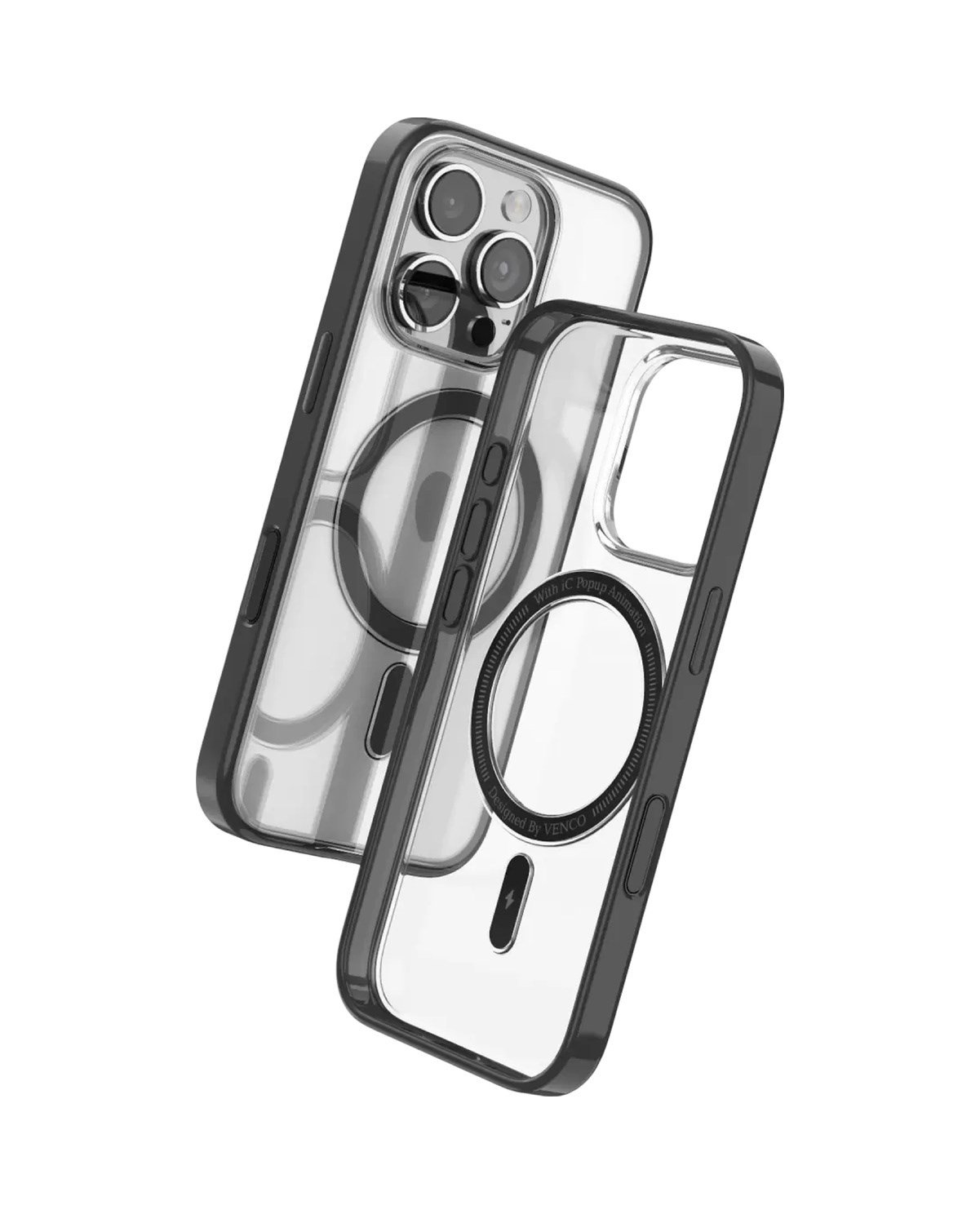 Venco Apple Uyumlu iPhone 16 Pro Max Uyumlu Joly Magsafe Kapak - Siyah Belirtilmemiş