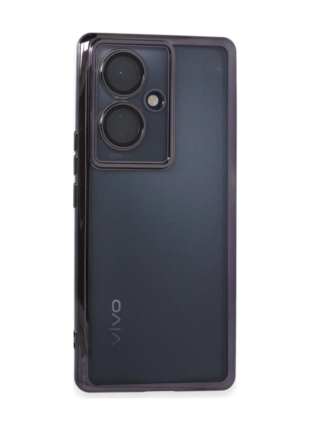 Vivo V29 Lite Uyumlu Kılıf Lensli Silikon - Mor Belirtilmemiş