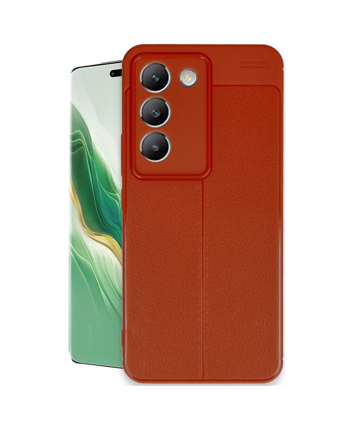 Vivo V30 Lite 4g Uyumlu Kılıf Auto Focus Kapak - Kırmızı Belirtilmemiş