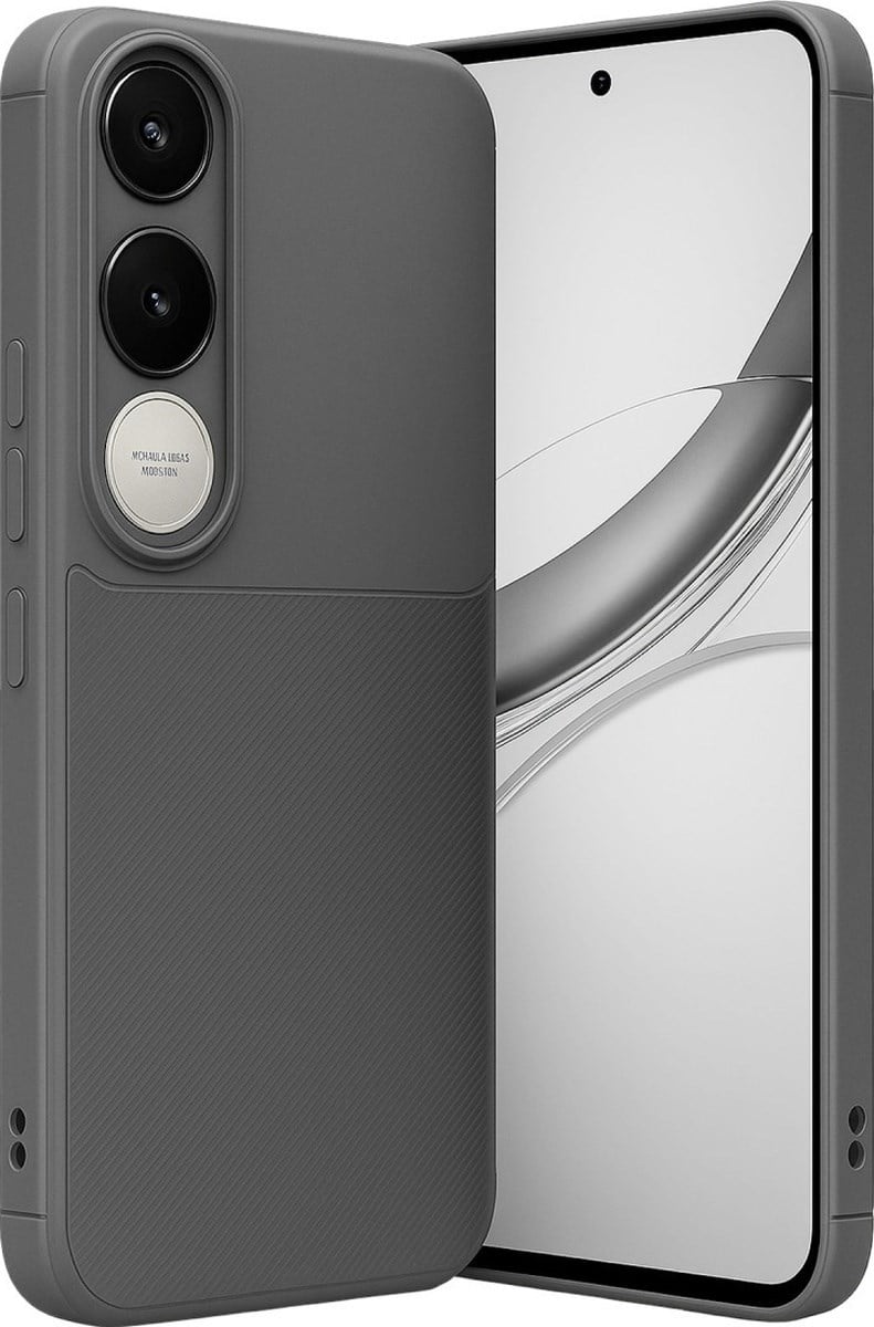 Vivo V50 Lite 4g Uyumlu Auto Focus Karbon Kapak - Gri Belirtilmemiş