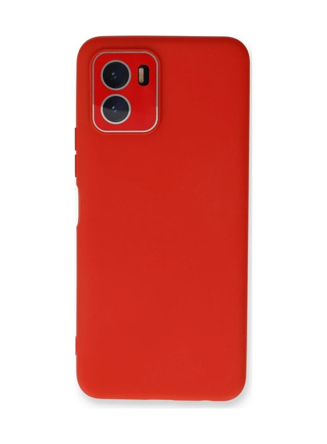 Vivo Y15s Kılıf Lansman Glass Kapak - Kırmızı 0.2M-Çok Renkli