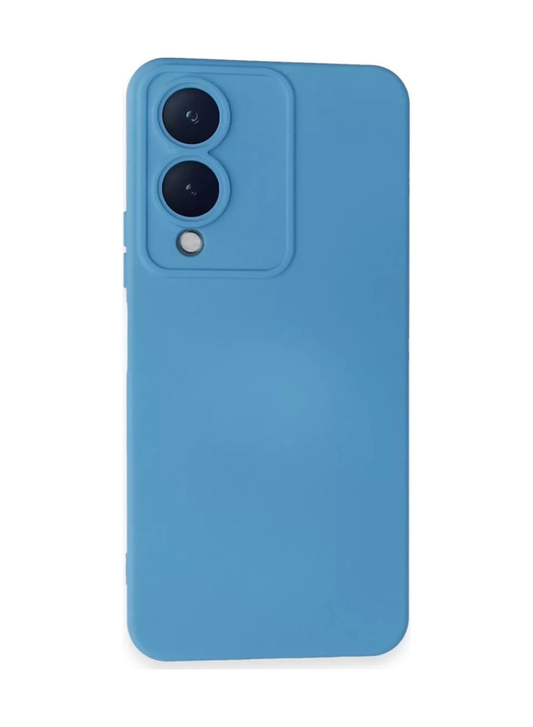 Vivo Y17s Uyumlu Kılıf Nano İçi Kadife Silikon - Mavi Belirtilmemiş