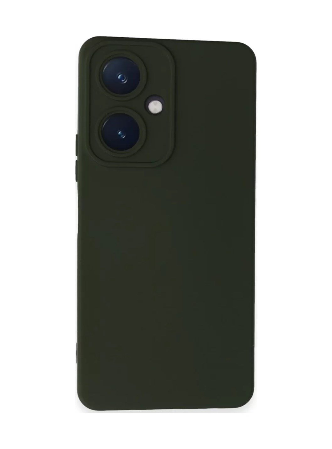 Vivo Y27 Uyumlu Kılıf Nano İçi Kadife Silikon - Koyu Yeşil Belirtilmemiş