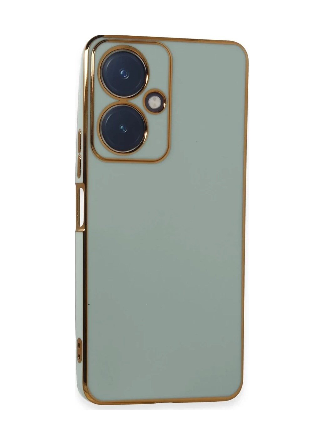 Vivo Y27 Uyumlu Kılıf Volet Silikon - Açık Yeşil Belirtilmemiş