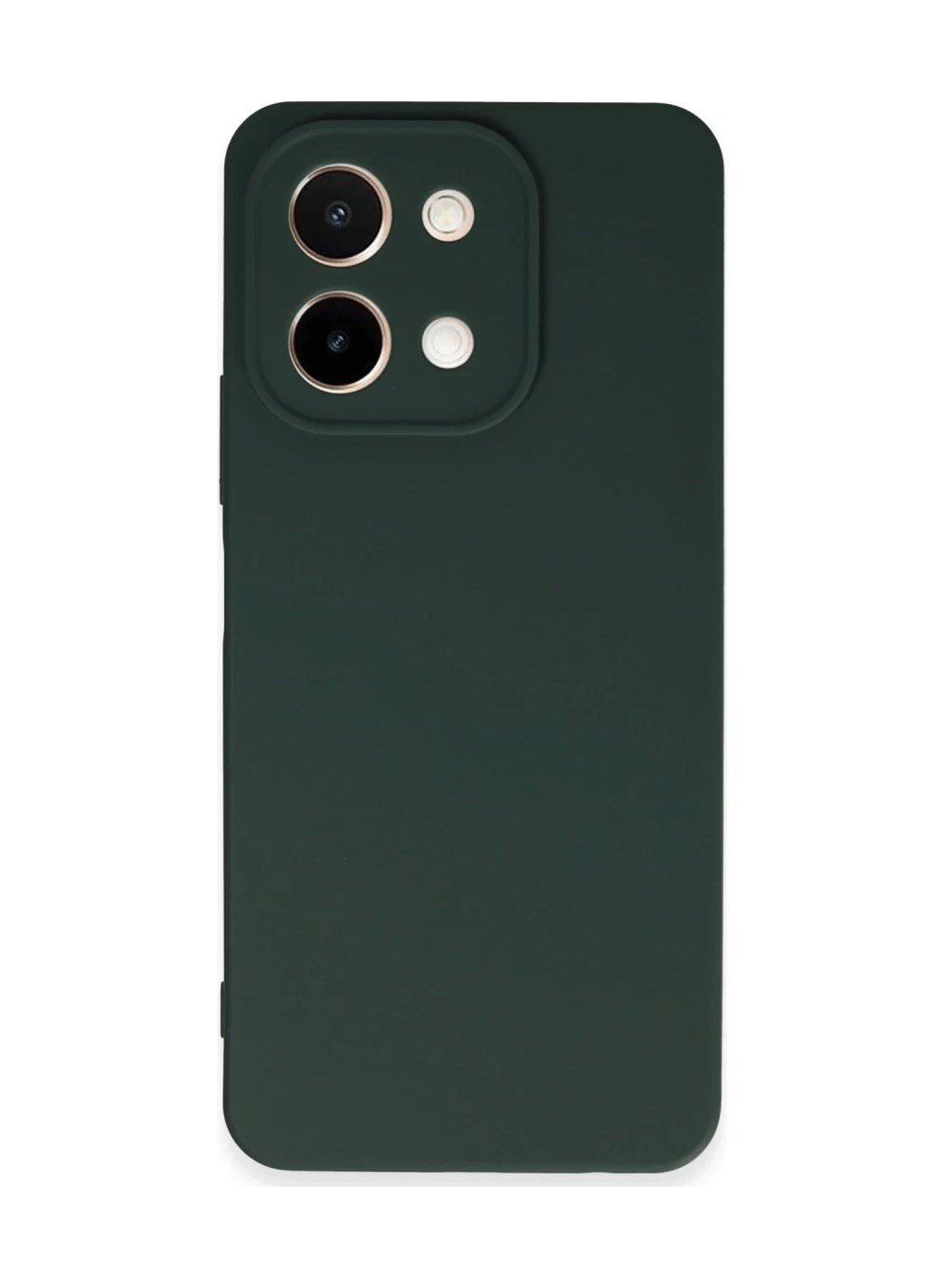 Vivo Y28 Uyumlu Kılıf First Silikon - Koyu Yeşil Belirtilmemiş