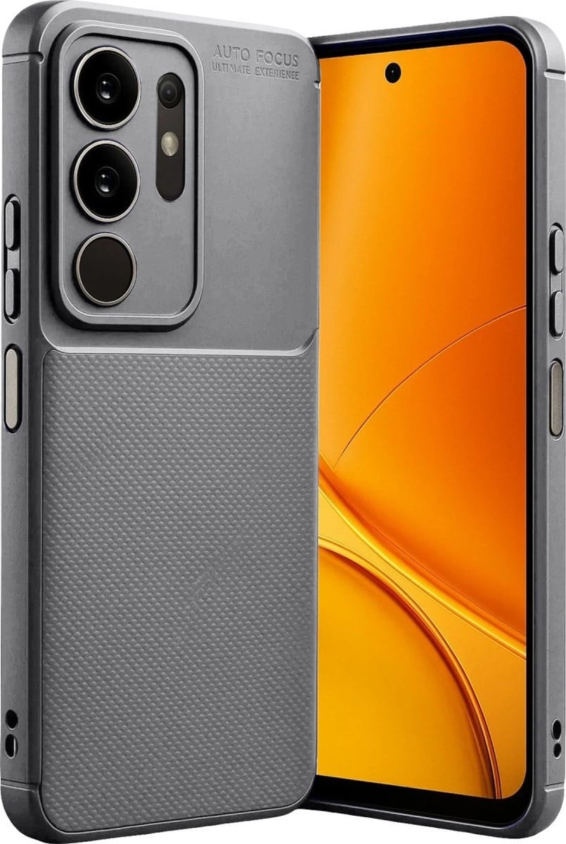 Vivo Y29 4g Uyumlu Auto Focus Karbon Kapak - Gri Belirtilmemiş