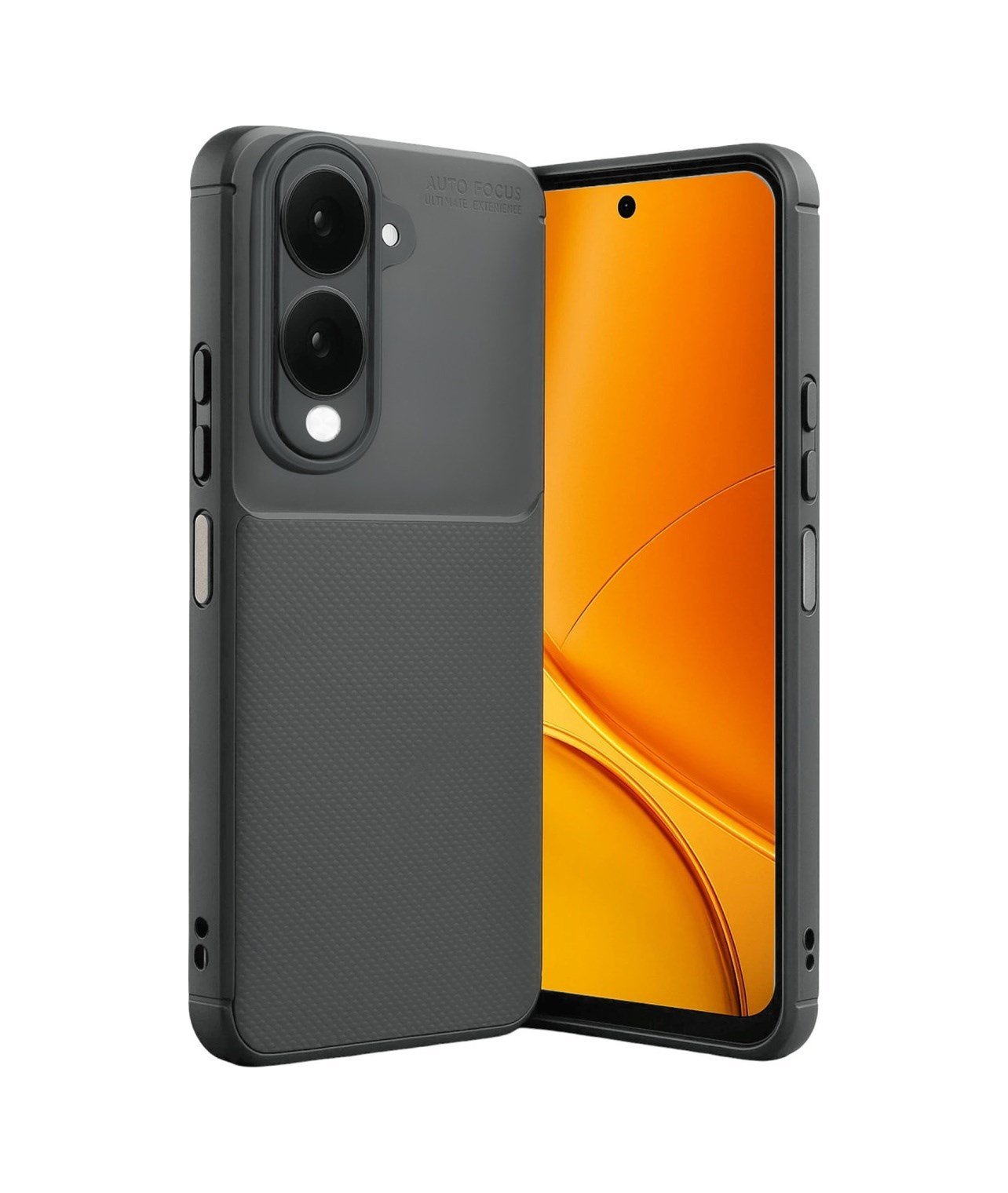 Vivo Y29s Uyumlu Auto Focus Karbon Kapak - Gri Belirtilmemiş