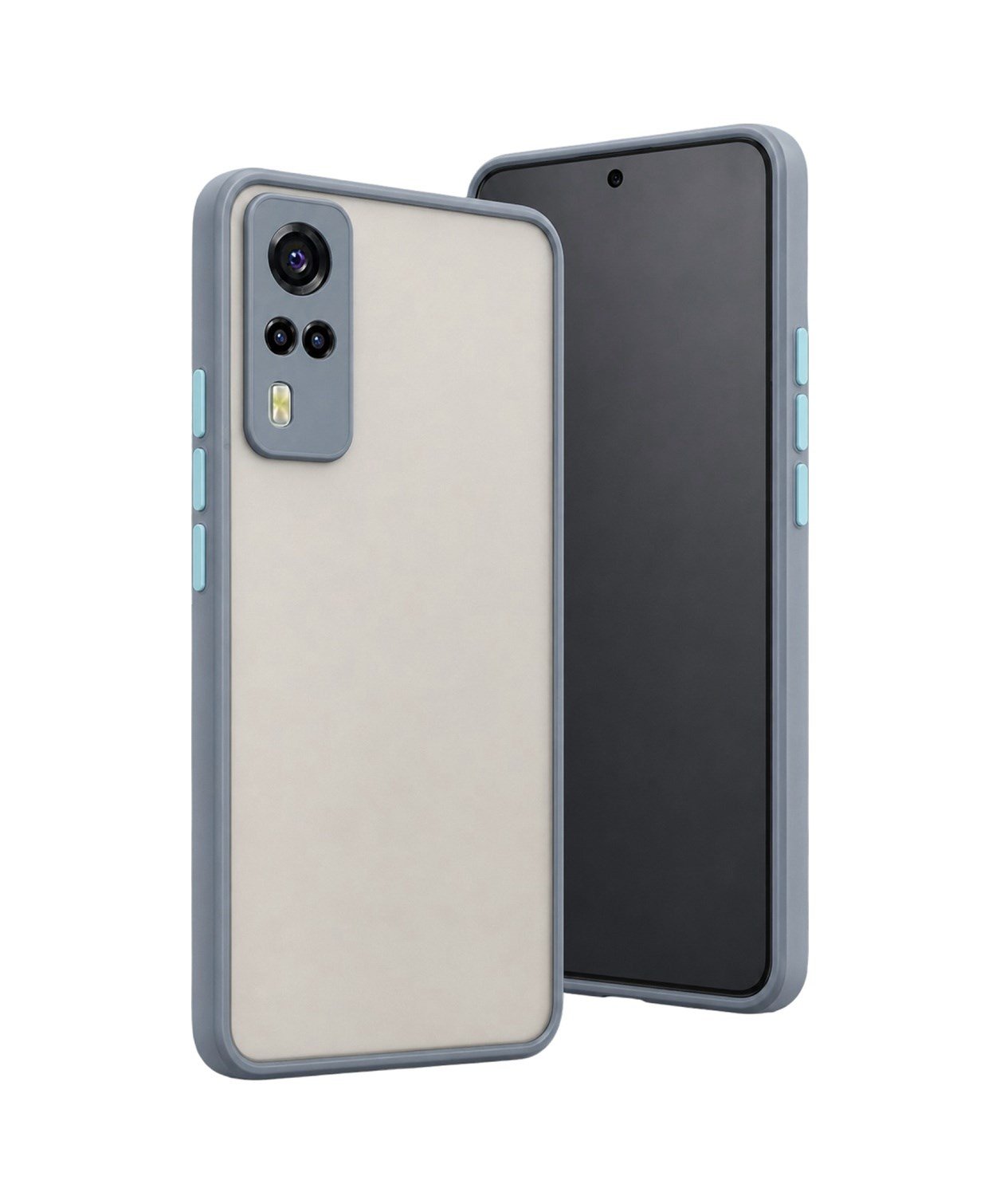 Vivo Y53s Uyumlu Kılıf Montreal Silikon Kapak - Gri Belirtilmemiş