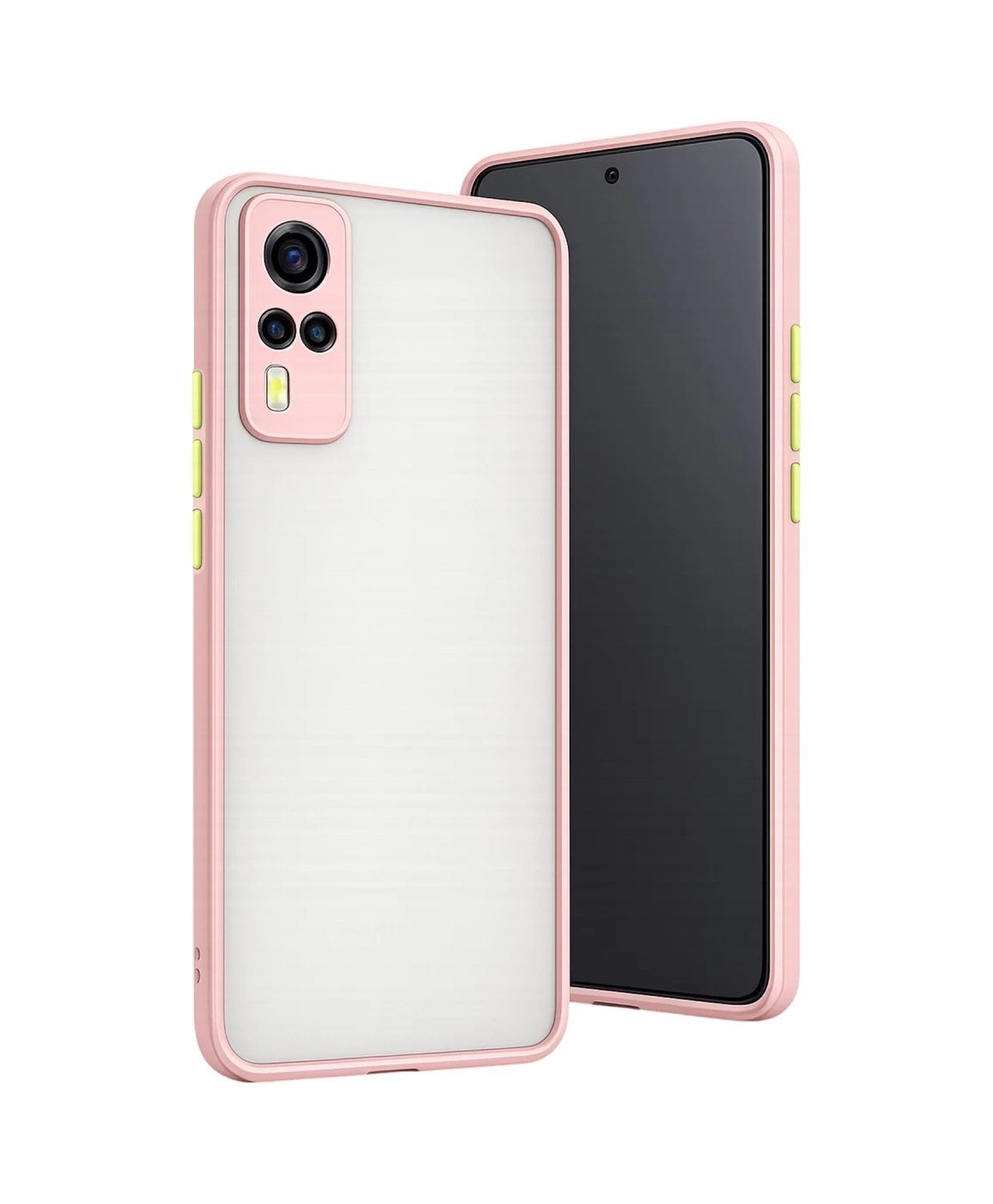 Vivo Y53s Uyumlu Kılıf Montreal Silikon Kapak - Pembe Belirtilmemiş