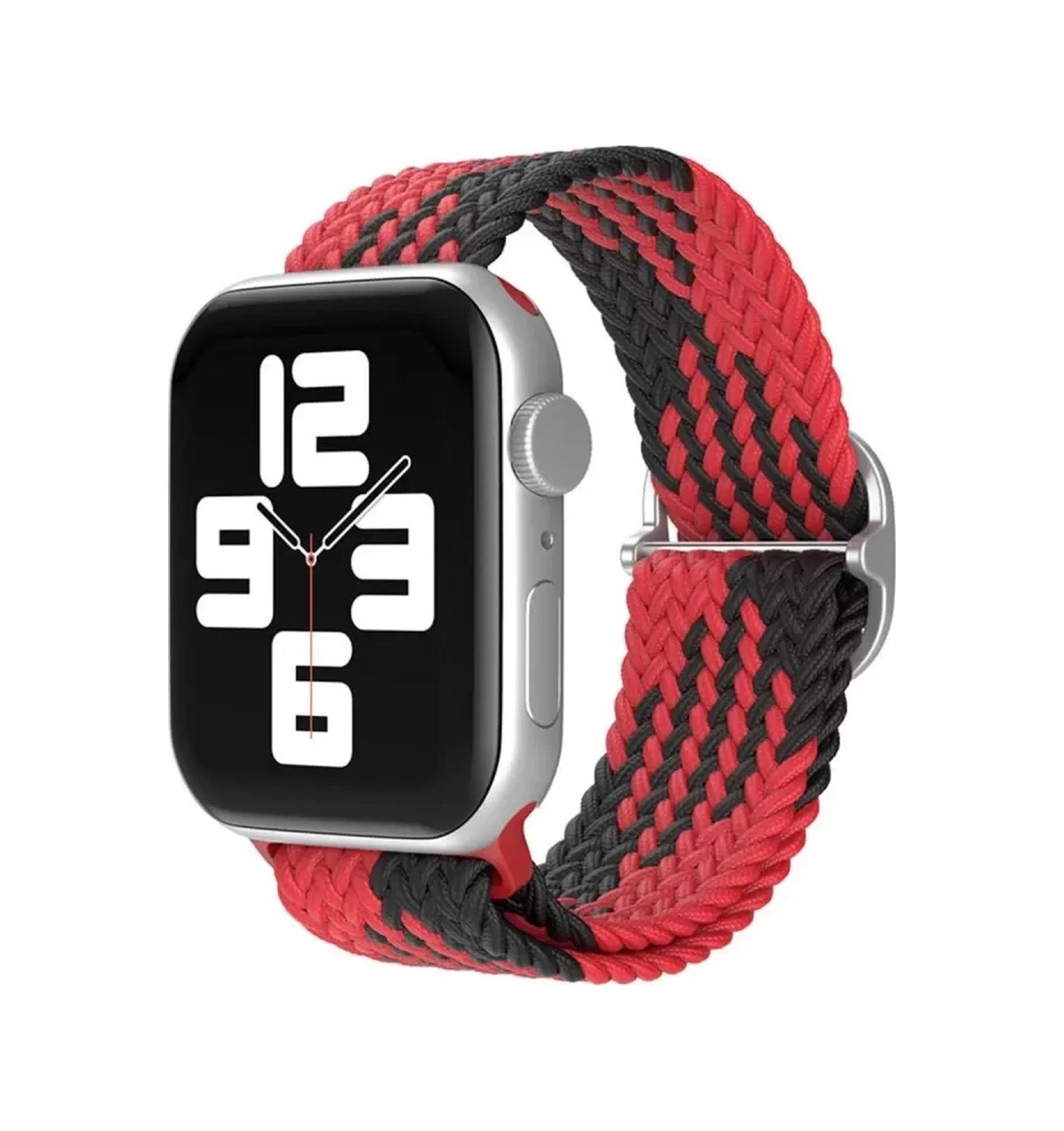 Watch 20mm Uyumlu Star Kordon - Kırmızı-siyah -