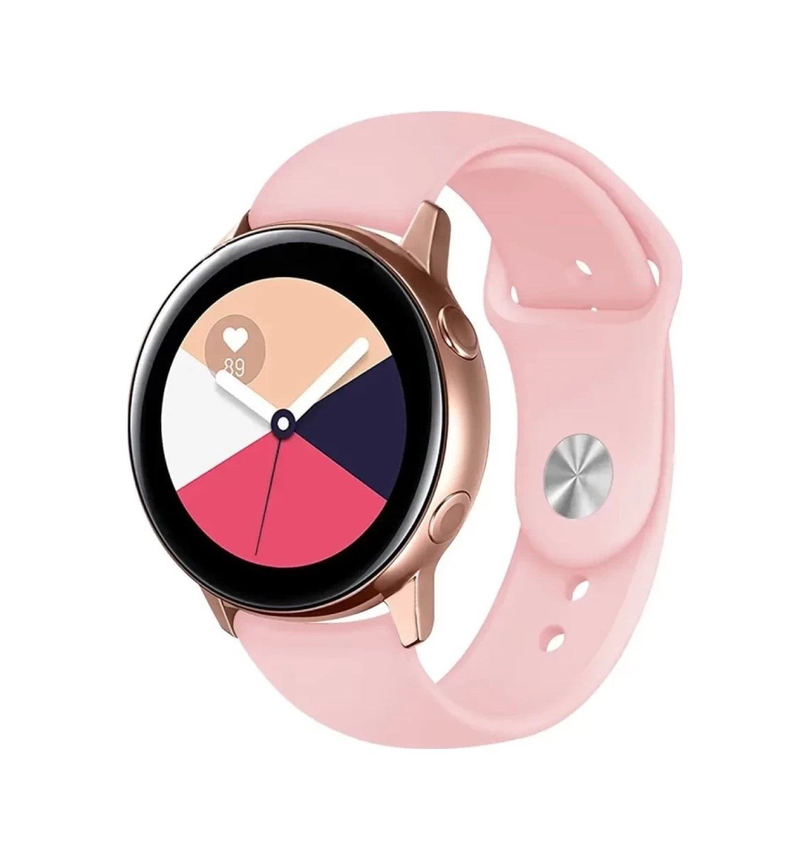 Watch 22mm Uyumlu Klasik Kordon - Pembe Diğer