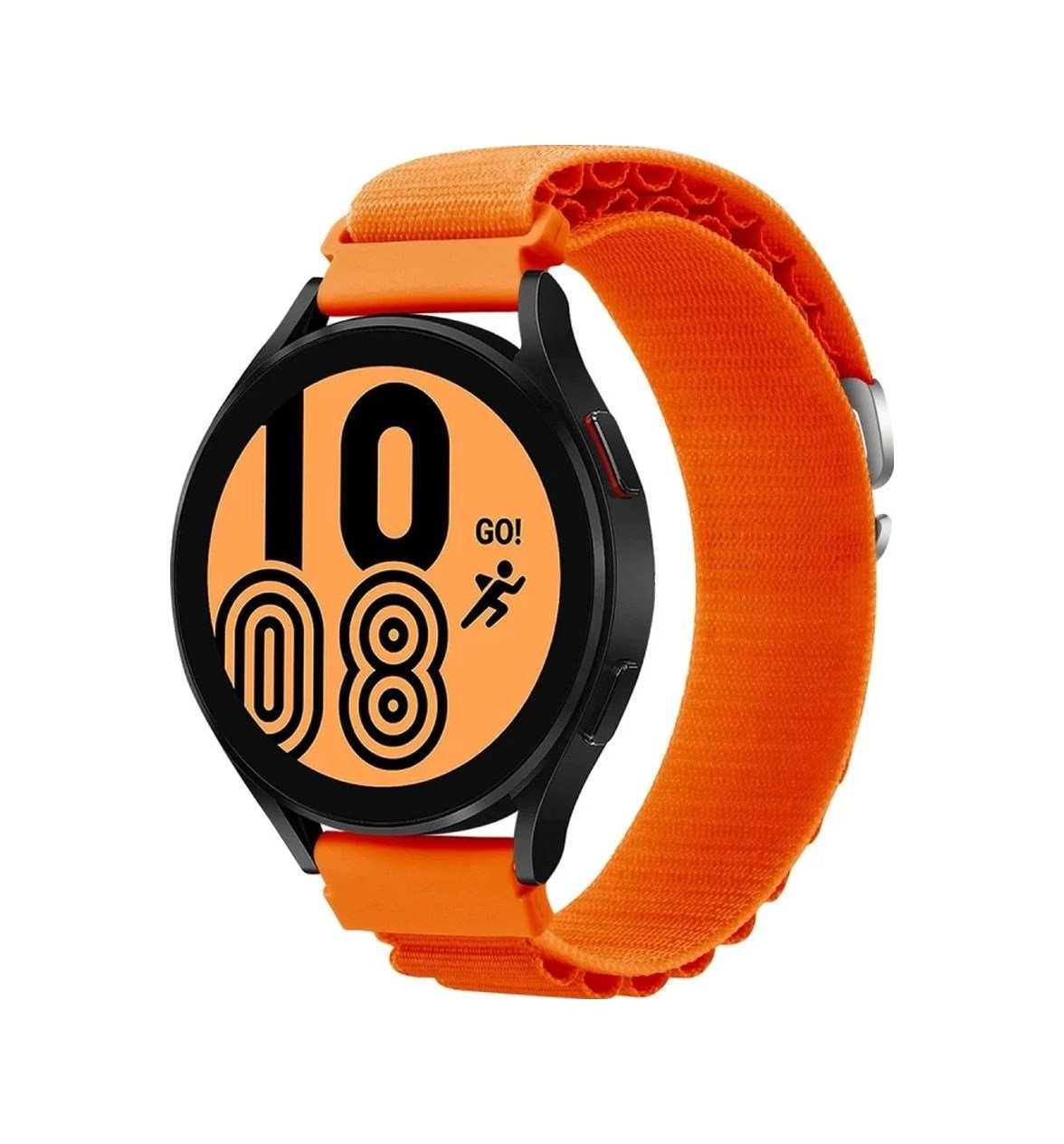 Watch 22mm Uyumlu Kr410 Kumaş Kordon - Turuncu Diğer