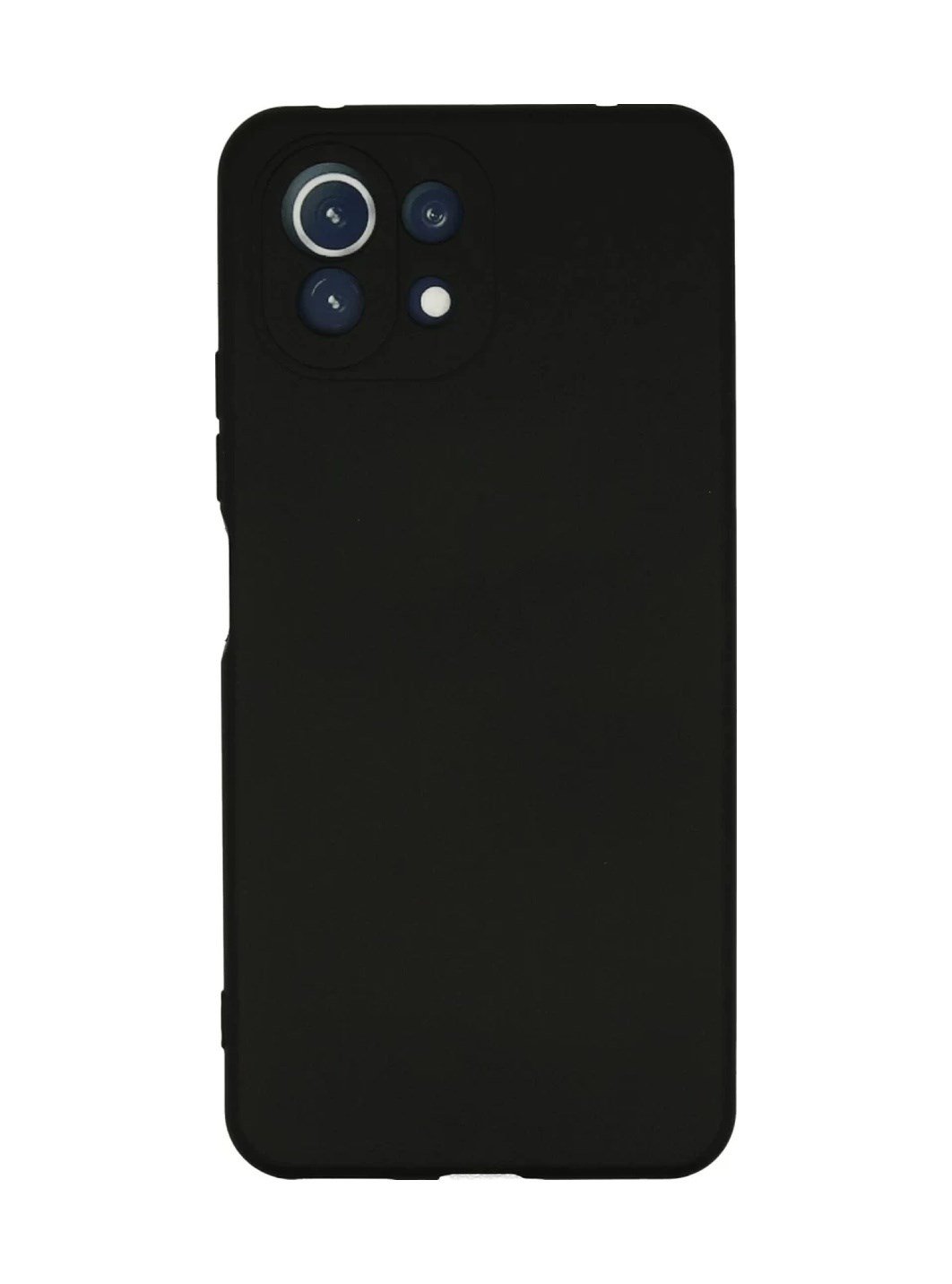 Xiaomi Mi 11 Lite Uyumlu Kılıf Nano İçi Kadife Silikon - Siyah Belirtilmemiş