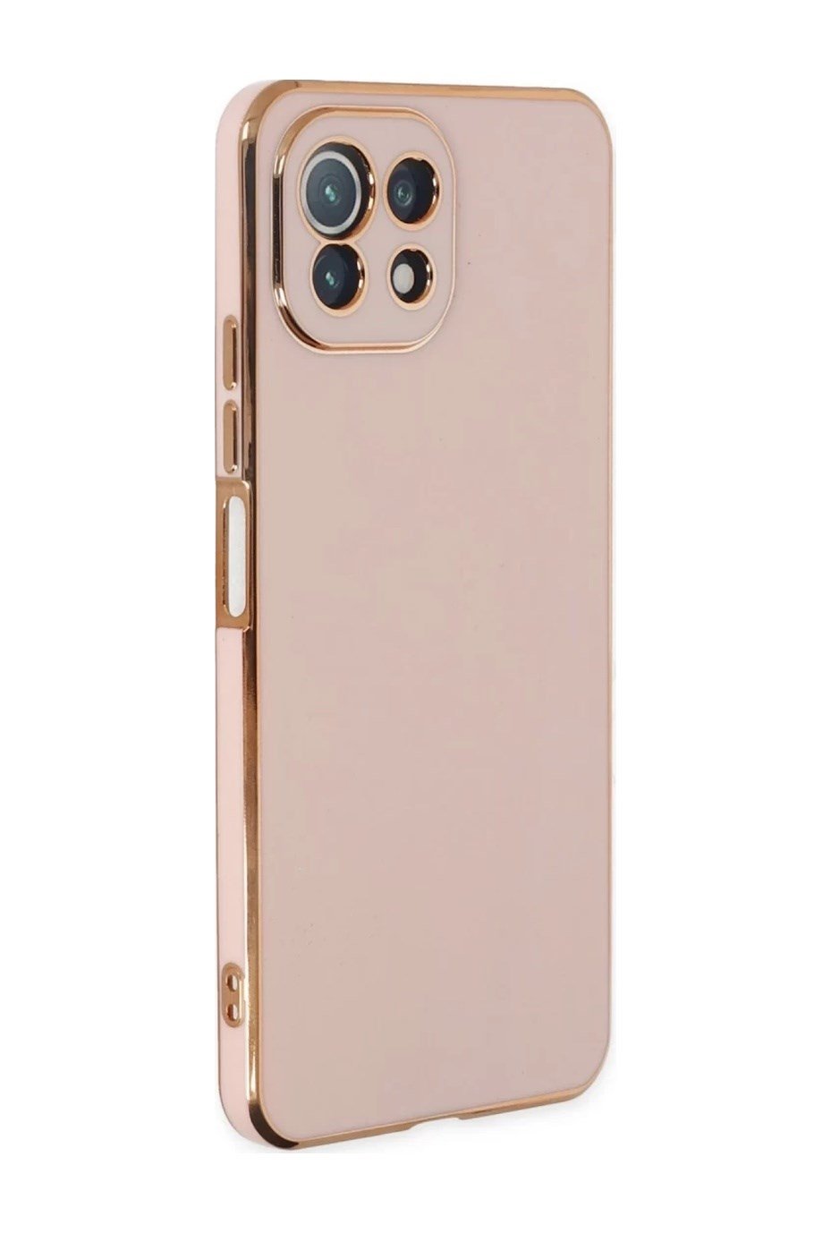 Xiaomi Mi 11 Lite Uyumlu Kılıf Volet Silikon - Pembe Belirtilmemiş