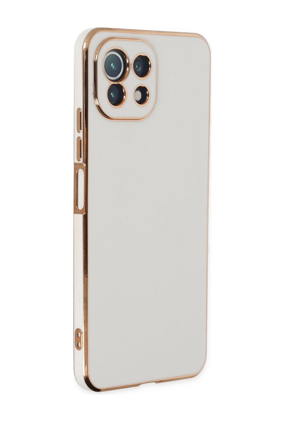 Xiaomi Mi 11 Lite Uyumlu Kılıf Volet Silikon - Beyaz Belirtilmemiş